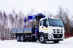 фото Манипулятор ISUZU CYZ52T-514, стрела 11 тонн, борт 20 тонн