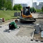 Асфальтирование и укладка тротуарной плитки