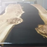 Фото №7 Столы из ценных пород дерева и эпоксидной смолы