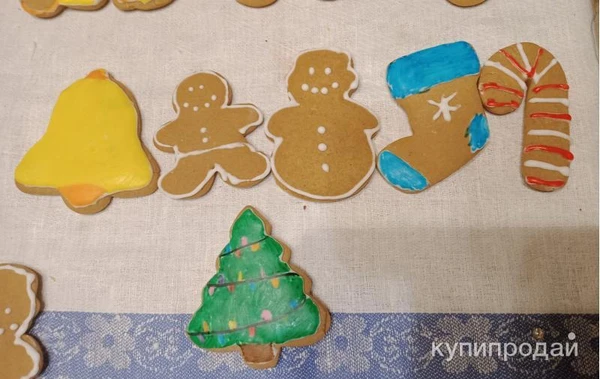 Фото Новогодние имбирные пряники на заказ