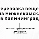 Перевозка вещей из Нижнекамска в Калининград