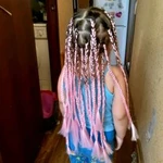 Фото №6 Прически,Плетение из Каниколоннов, и пряжи