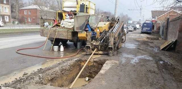 Фото Гнб, прокол под дорогой, горизонтальное бурение