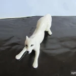 Фото №9 Лиса рыжая полярная чернобурая фигурка фарфор,новая