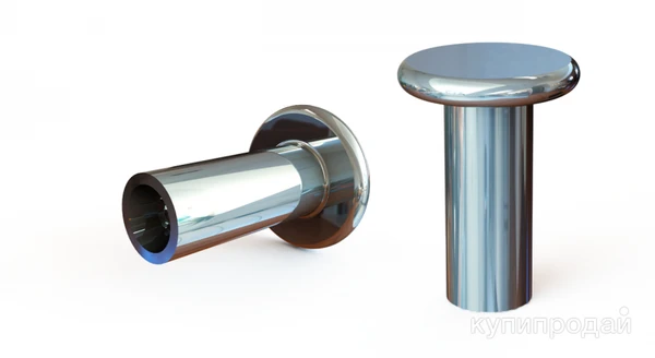 Фото ЗАКЛЕПКА 12Х18Н10Т 4x5, 5х6 исп. 2 ГОСТ 12642-80 (заклёпки полупустотелые)