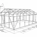 требуется собрать каркас теплицы из деревянного бруса