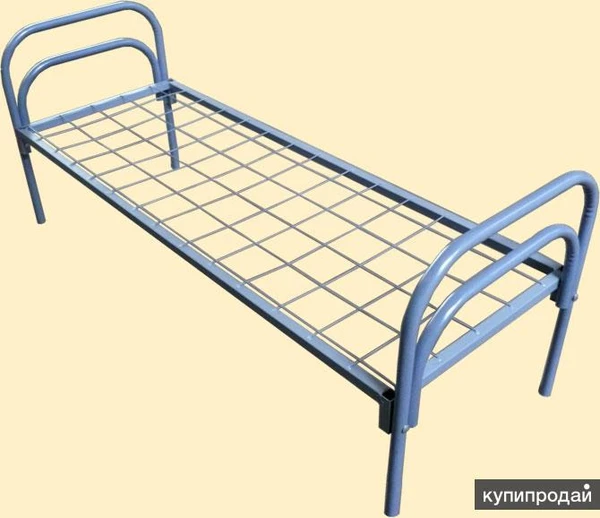 Фото Одноярусные металлические кровати для гостиницы и санатория, кровати для пансион