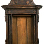 Фото №3 Старинный резной киот для иконы, украшенный колоннами. Русский Север, XIX век.