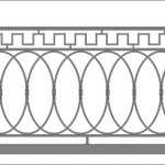 Фото №8 Балконные ограждения с элементами ковки.