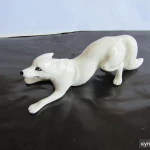 Фото №4 Лиса рыжая полярная чернобурая фигурка фарфор,новая