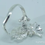 Фото №4 Кольцо серебряное Дракон с крыльями.