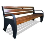 Фото №3 Скамейка парковая «ВОЛНА» (2 м)