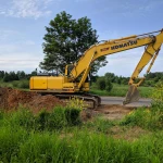 Гусеничный полноповоротный Экскаватор Komatsu