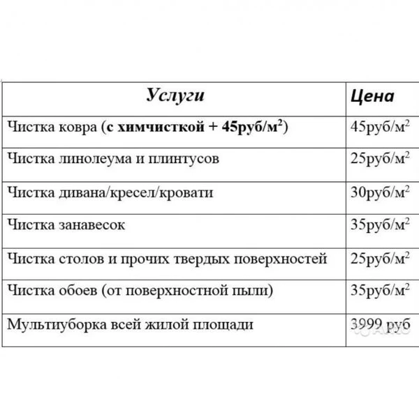 Фото Химчистка ковров/мебели. Уборка жилой площади
