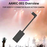 Фото №5 AAMIC-001 микрофонный адаптер GoPro HERO12 11 10 9 8 7 6 5 Black