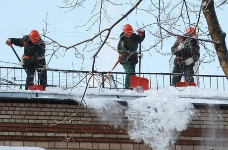 Фото Уборка снега и наледи