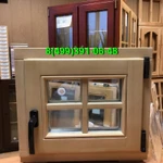 Фото №4 Деревянные окна для бани из лиственницы и дуба