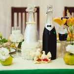 Свадебные фужеры, шампанское и др