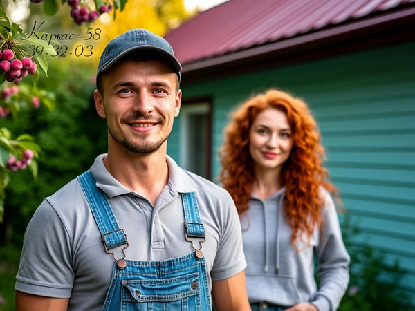 Фото Постройка дачных домов и пристроек в СДТ Строитель Арбеково фирма Каркас-58 Пенза
