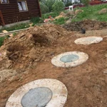 Фото №4 Установка септиков из бетонных колец 