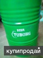 Фото Бочка стальная 200л дизайнерская "Tuborg"