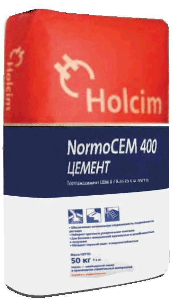 Фото Цемент Holcim NormoCEM 400, 50 кг с доставкой