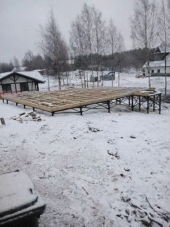 Фото Винтовые сваи круглый год