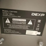 Фото №3 LED- телевизор DEXP 32".