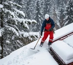 фото Чистка снега с крыш.Уборка, вывоз снега.