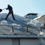 Уборка снега с крыш и территории
