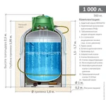 Фото №2 Газгольдер на 1000 литр. Автономная газификация дома 100 М2.