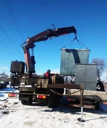 Фото Манипулятор с задней стрелой 8т