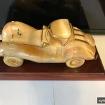 Фото №3 Сувенирное изделие "Автомобиль Мерседес" из натурального камня Селенит