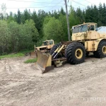 фото Устройство лежневый дороги с настилом из бревен