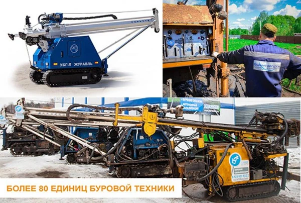 Фото СКВАЖИНА ПОД КЛЮЧ: ПОЛНЫЙ КОМПЛЕКС УСЛУГ // СЕПТИКИ, ПОГРЕБА.