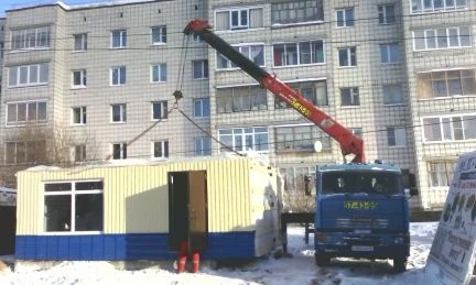 Фото Камаз 65117 с кму 7 тонн и кузов 8 метров