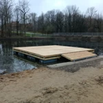 фото Плавучая понтонная площадка