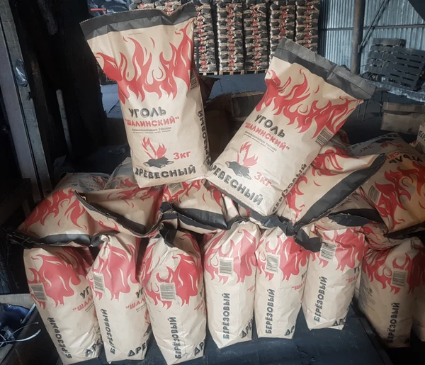 Фото Уголь древесный березовый оптом, 5 кг