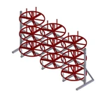 Стеллаж для хранения и размотки бухт кабеля СБ 9-0,7-50