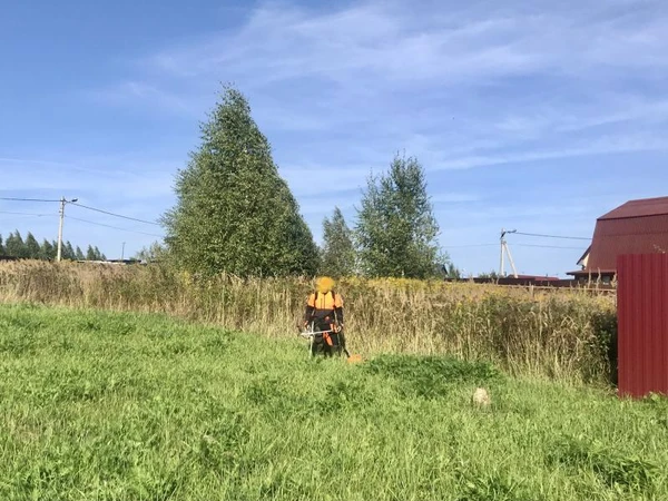 Фото Покос травы благоустройство