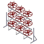 Фото №4 Стеллажи для кабельных бухт (мотков) СБ 9 Р