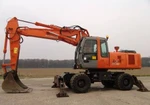 фото Аренда Колесный экскаватор Hitachi ZX210 (гидромолот)