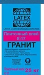 фото Плиточный клей LATEX К-17 серый 25 кг