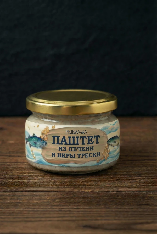 Фото Паштет из печени и икры трески