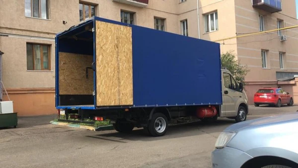 Фото Грузоперевозки. Газель 5 метров. Грузчики