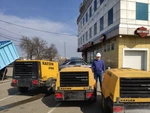 фото Аренда дизельного компрессора с отбойными молотками