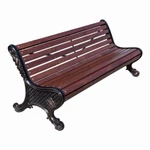 Фото №2 Скамейка парковая «ЯЛТА» (3,0 м (три опоры))