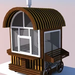 Фото №2 Киоска - карета для продажа цветов