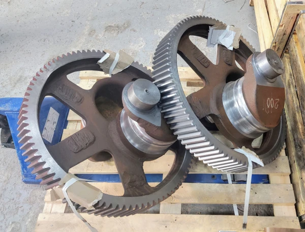 Фото Оригинальные запчасти - Вал эксцентриковый с венцом АФНИ ОФСП ЗИП запчасти для насосов НБ-125 ИЖ 9МГр-73 9Т 9ТМ НПЦ НЦ-320