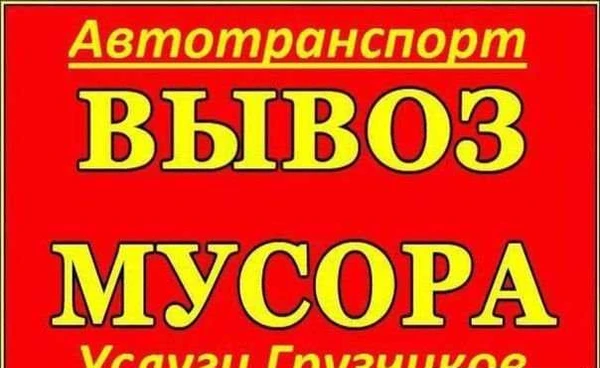 Фото Вывоз мусора, уборка